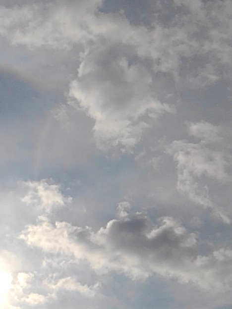写真: 雲が多い晴れ空（11月18日）
