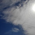 写真: 雲のある青空（9月25日）