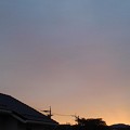 写真: 夕日（10月25日）