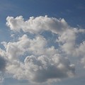 写真: 雲が目立つ青空（11月3日）