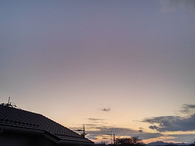 写真: 夕方の空（1月8日）