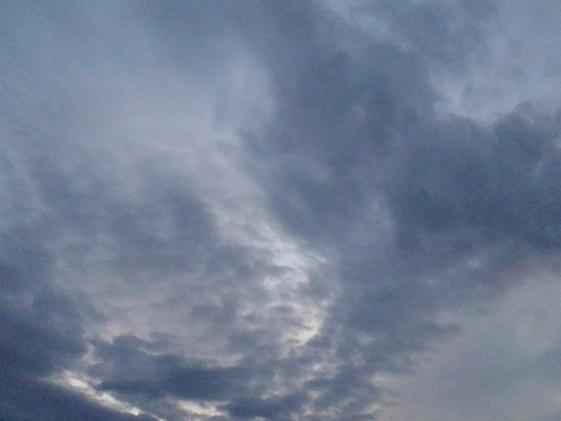 写真: 夕方の雲（1月14日）