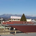 矢板駅の歩道橋から見えた高原山（2月3日）