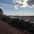 Photos: ゆうゆうパークの丘から見えた大きな川と橋（1月2日）