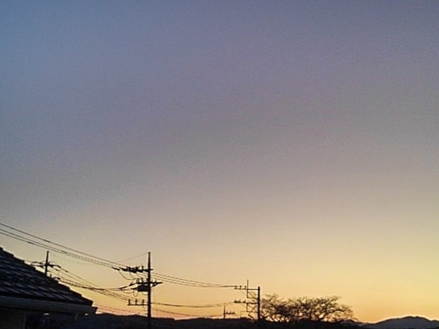 写真: 夕日（2月16日）