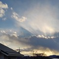 写真: 夕方の空（2月21日）