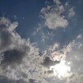 写真: 太陽を隠す雲（3月28日）