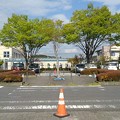 街路樹と駐車場の広場（4月6日）