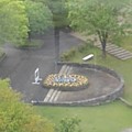 那須野が原公園のタワーから見えた花壇（4月29日）