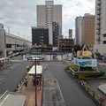写真: 宇都宮駅のバスターミナル（7月21日）