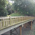 丘にある木製の陸橋（8月12日）