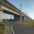 新幹線のガードと踏み切り（11月3日）