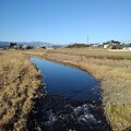 写真: 川と那須地方の山（1月5日）