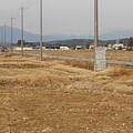 写真: 道路と那須の山（1月18日）