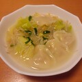 写真: 餃子スープ（1月27日）