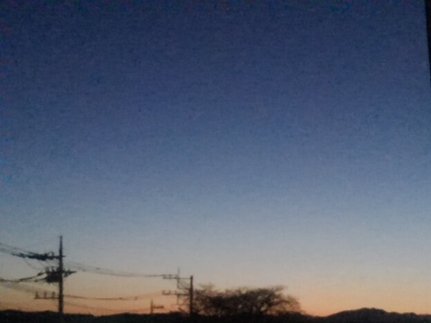 写真: 夕日（2月13日）