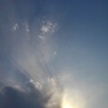 写真: 太陽を隠す雲（3月8日）