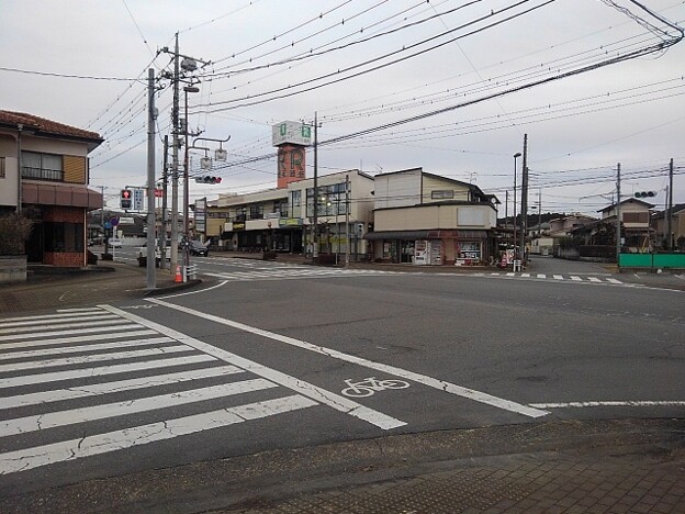 写真: 交差点（2月27日）