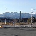 駐車場から見えた高原山（3月1日）
