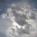 写真: 太陽を隠す雲（3月31日）