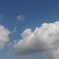 写真: 青空と雲（4月7日）