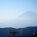 写真: 大涌谷から富士山