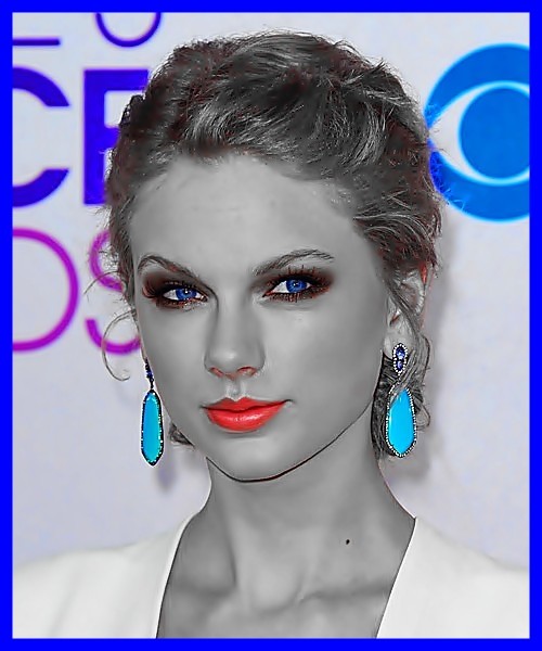 写真: Beautiful Blue Eyes of Taylor Swift(11175)