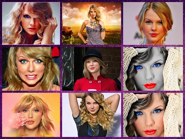 写真: Beautiful Blue Eyes of Taylor Swift(11183) Collage