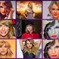 Beautiful Blue Eyes of Taylor Swift(11183) Collage