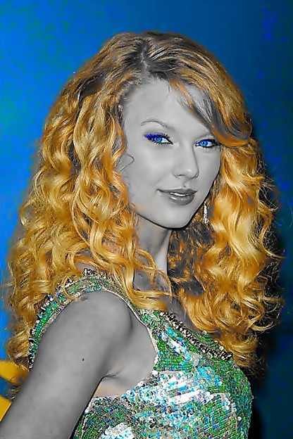 写真: Beautiful Blue Eyes of Taylor Swift(11303)