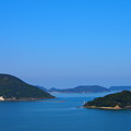 写真: 唐津城からの海