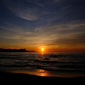 写真: 蘭島海岸の黄昏　その１