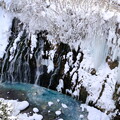 写真: 冬の白ひげの滝