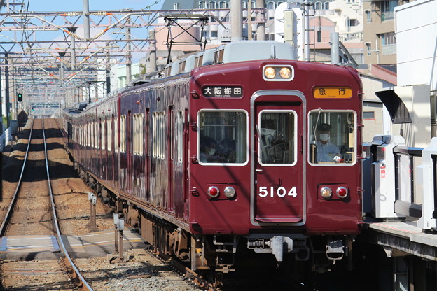 写真: 阪急5100系C#5104×8R