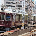 写真: 阪急7000系C#7003×6R+8000系C#8032×2R