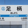 写真: #OH46 足柄駅　駅名標【下り 2】