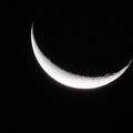 写真: 有明の月
