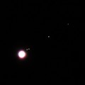 写真: 10月28日の木星と衛星