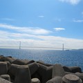 写真: 明石海峡大橋全景
