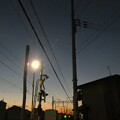 Photos: IMG_231127 (4)　踏切の夜明けと明けの明星