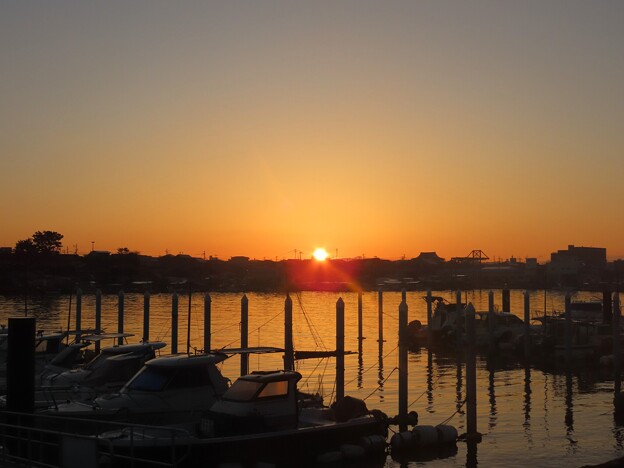 写真: IMG_240425 (16)　ボートパークの日の出