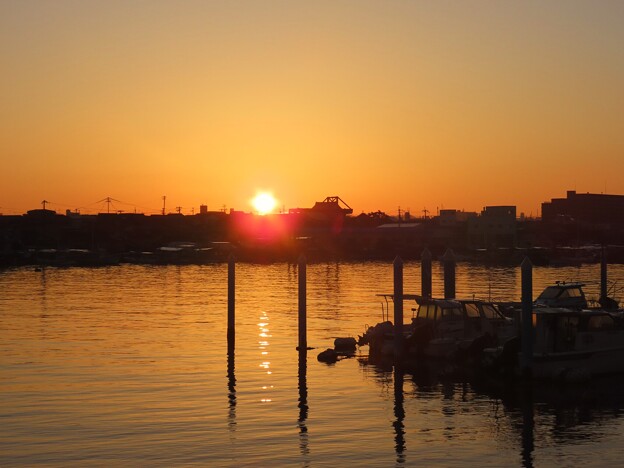写真: IMG_240425 (17)　ボートパークの日の出