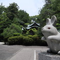 写真: 岡崎神社・狛兔