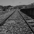 津波で廃線になった鉄路