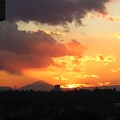 写真: １２月２２日夕景富士