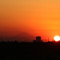 写真: 1月5日夕景富士16.36