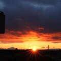 写真: 1月21日の夕景富士