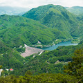 弥三郎岳から眺める荒川ダム