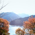 写真: 津市 錫丈湖の紅葉
