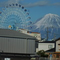 写真: 富士と観覧車のコラボ